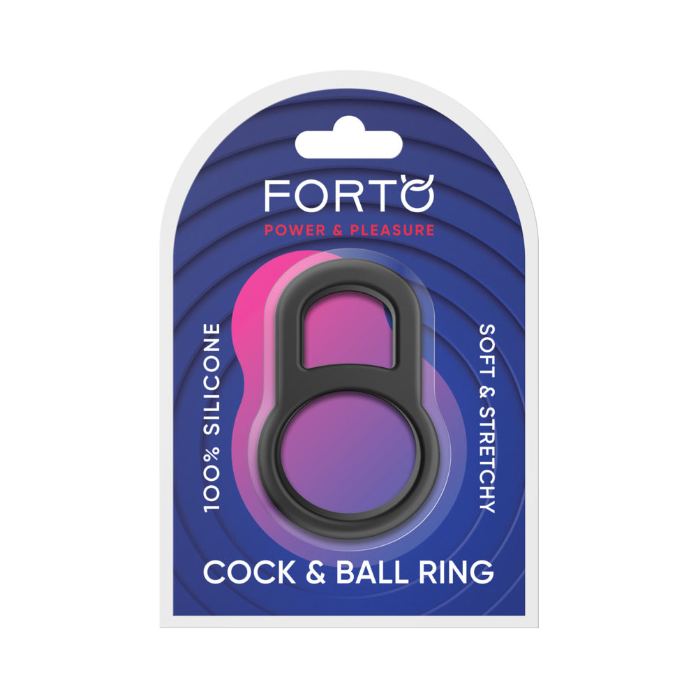 FORTO - F-41: LOCK COCK & BALL RING BLACK