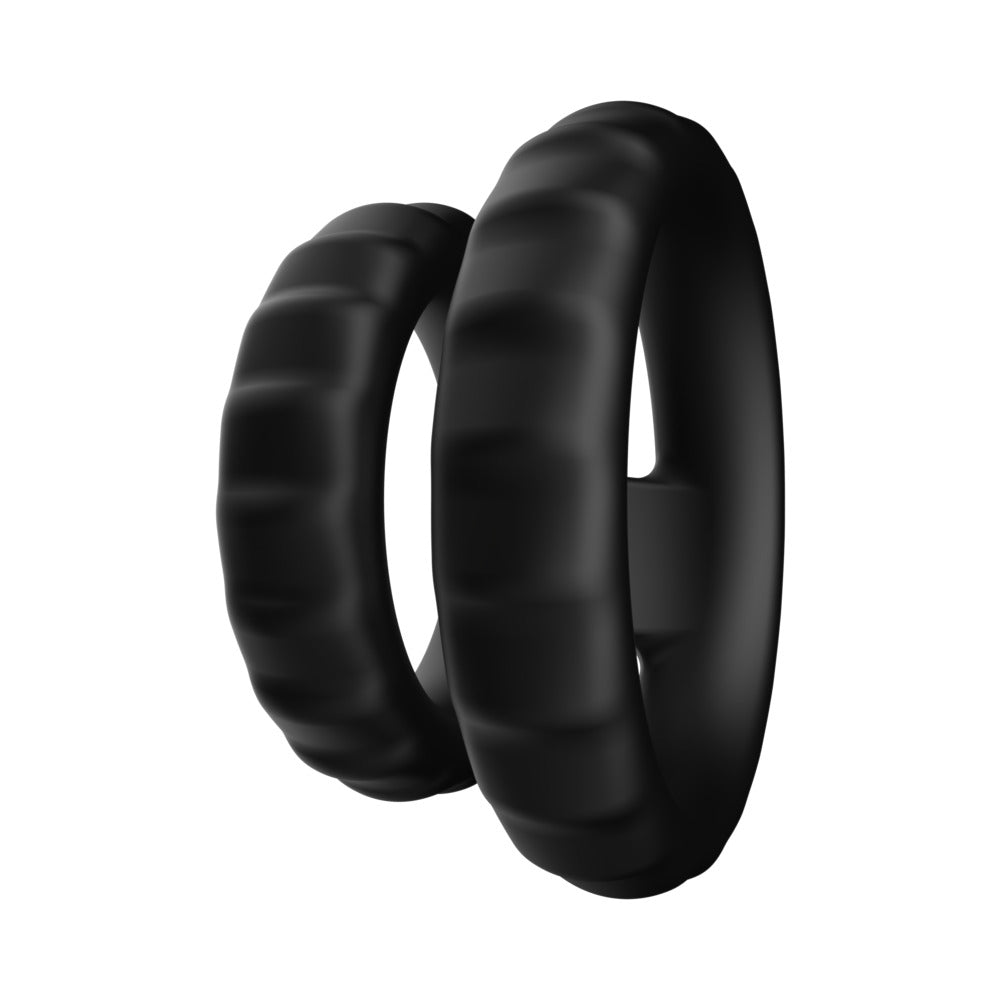 F-43: TIERED COCK & BALL RING BLACK