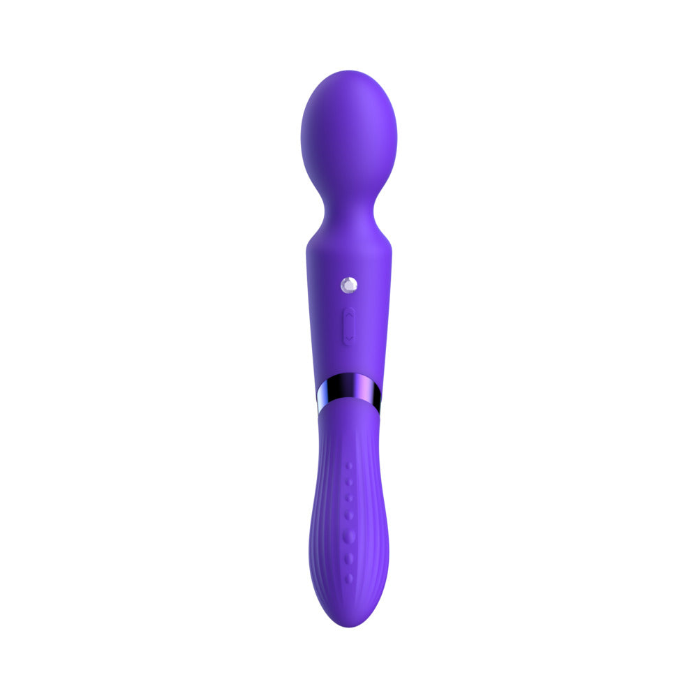 LUV INC DE39: DOUBLE-ENDED LUV WAND DARK PURPLE