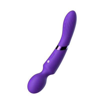 LUV INC DE39: DOUBLE-ENDED LUV WAND DARK PURPLE