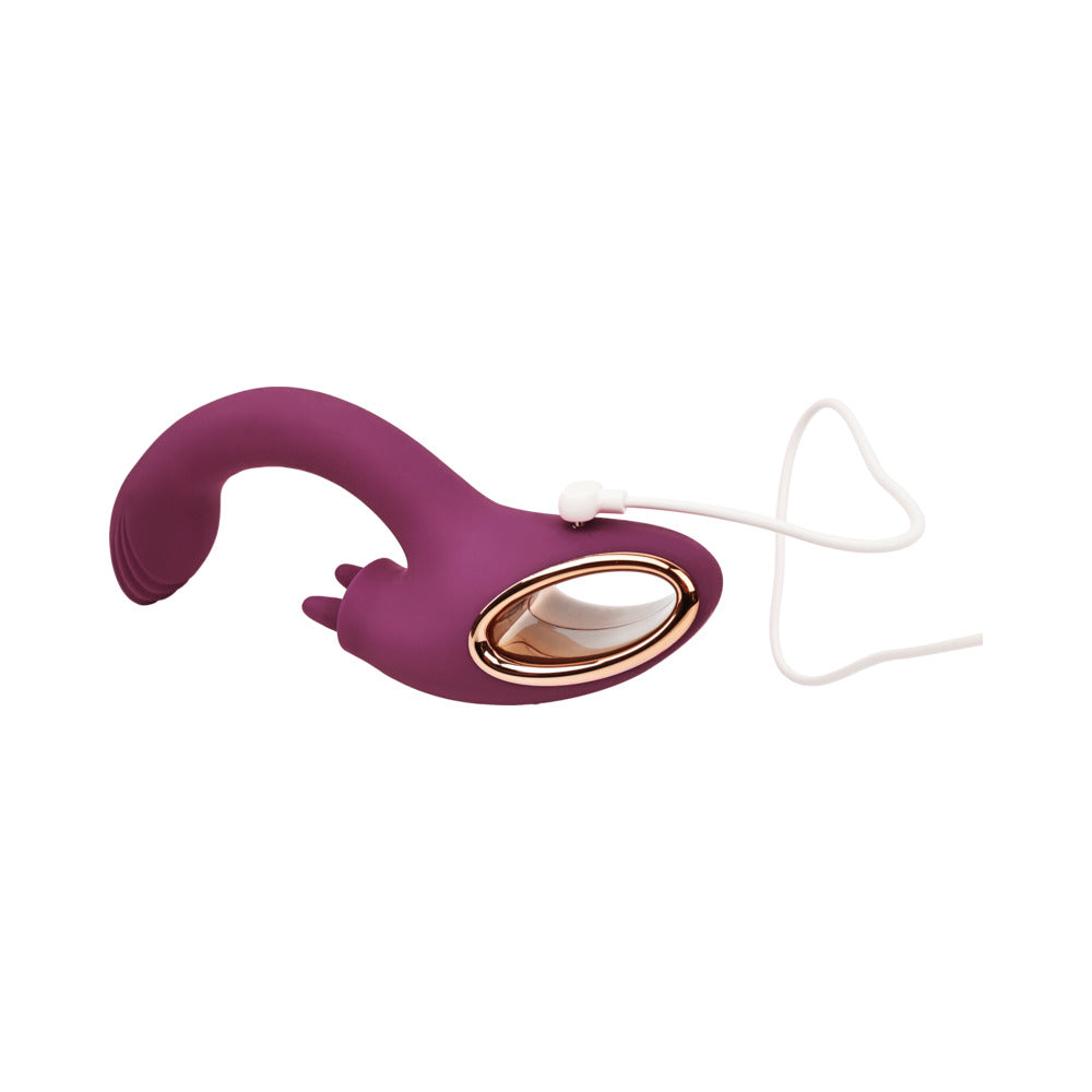 ADAM & EVE - ROSE GOLD CLIT TICKLER DUAL STIMULATING VIBRATOR