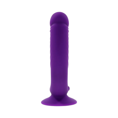 EVOLVED - THE RIDER RECHARGEABLE DOUBLE VIBRATOR SILICONE PURPLE