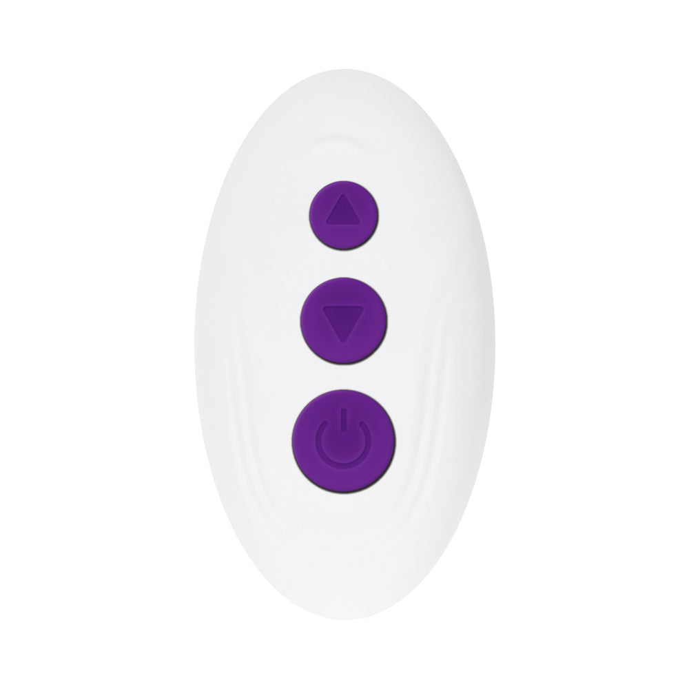 EVOLVED - THE RIDER RECHARGEABLE DOUBLE VIBRATOR SILICONE PURPLE