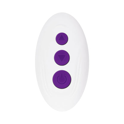 EVOLVED - THE RIDER RECHARGEABLE DOUBLE VIBRATOR SILICONE PURPLE