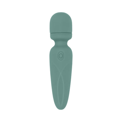 EVOLVED - RUMBLE WAND MINIVARITA VIBRATORIA RECARGABLE DE SILICONA VERDE