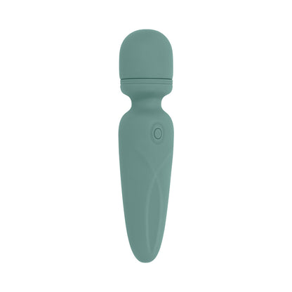 EVOLVED RUMBLE WAND RECHARGEABLE VIBRATING MINI WAND SILICONE GREEN