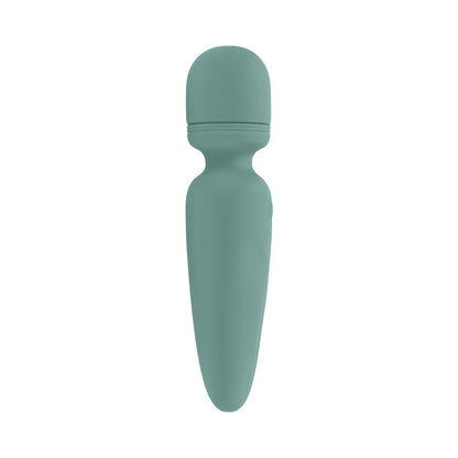 EVOLVED - RUMBLE WAND MINIVARITA VIBRATORIA RECARGABLE DE SILICONA VERDE