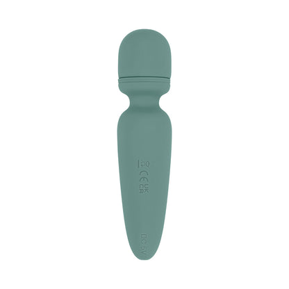 EVOLVED RUMBLE WAND RECHARGEABLE VIBRATING MINI WAND SILICONE GREEN
