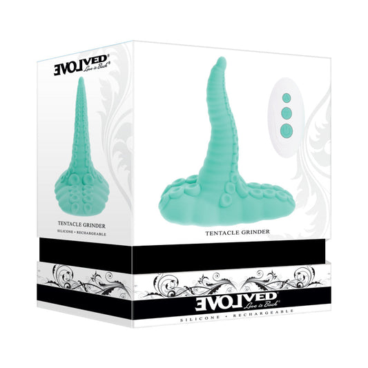 EVOLVED - TENTACLE GRINDER RECHARGEABLE VIBRATING GRINDING SILICONE TEAL