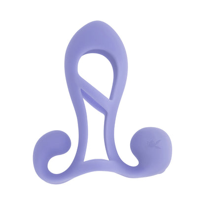 PLAYBOY - FANTASY CAGE RECHARGEABLE VIBRATING COCK CAGE SILICONE PURPLE