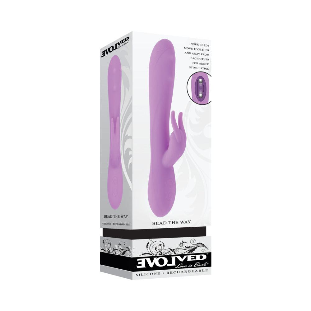 EVOLVED BEAD THE WAY RECHARGEABLE DUAL STIMULATOR SILICONE PINK