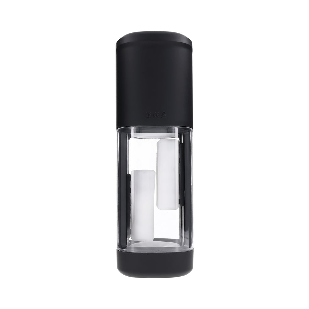 PLAYBOY - SIDE PIECE RECHARGEABLE VIBRATING WARMING STROKER