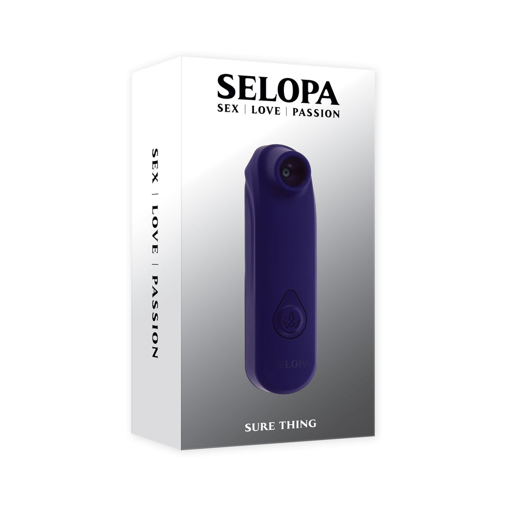 SURE THING AAA BATTERY VIBRATING SUCTION SILICONE PURPLE
