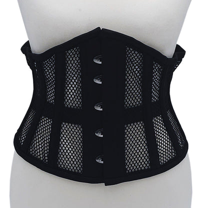 ROUGE MESH CORSET BLACK L/XL