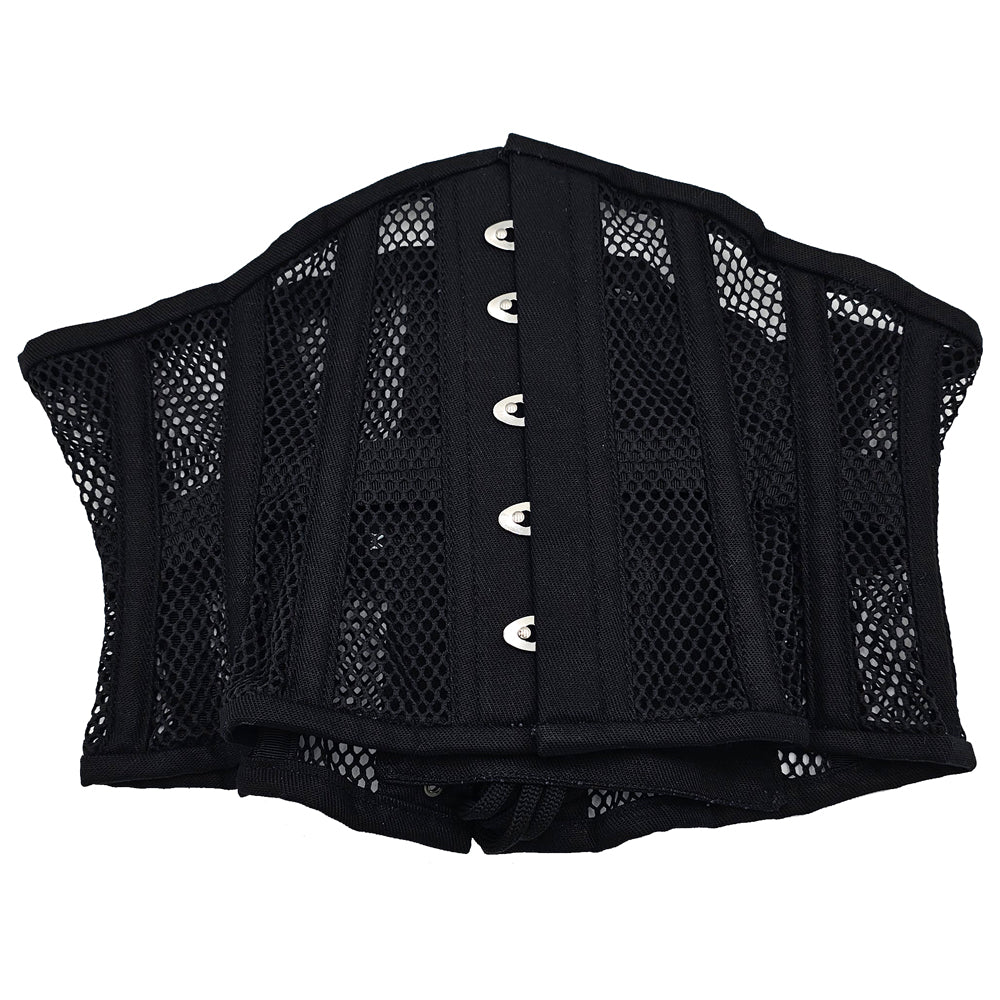 ROUGE MESH CORSET BLACK L/XL