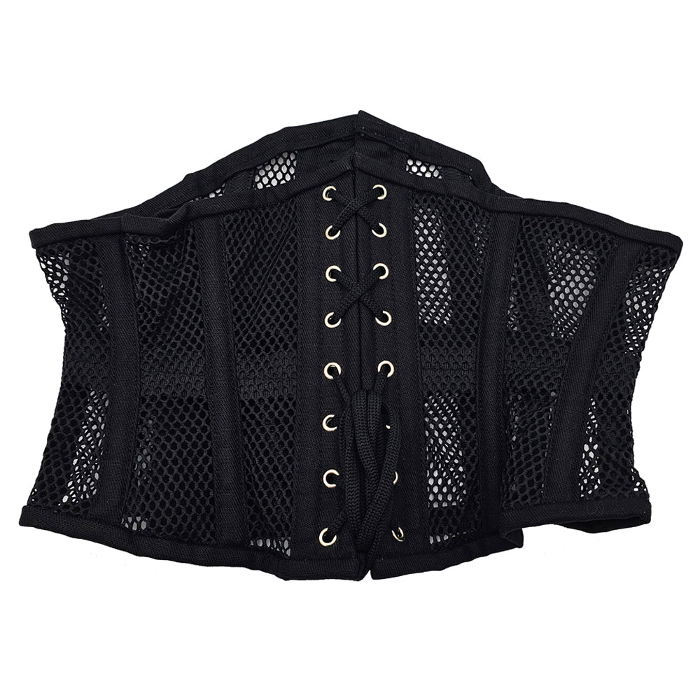 ROUGE MESH CORSET BLACK L/XL