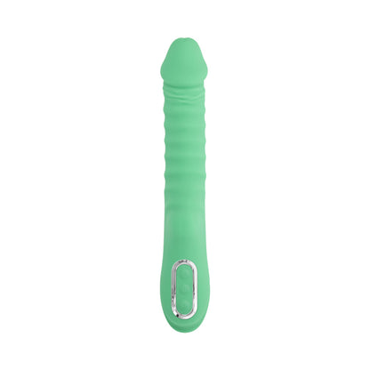 EVOLVED - FULL THROTTLE RECHARGEABLE WARMING VIBRATOR SILICONE MINT GREEN