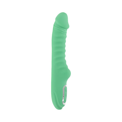 EVOLVED FULL THROTTLE RECHARGEABLE WARMING VIBRATOR SILICONE MINT GREEN