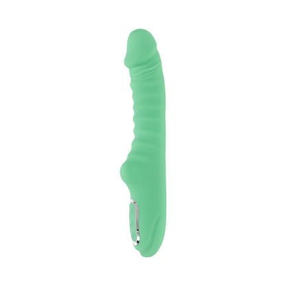 EVOLVED - FULL THROTTLE RECHARGEABLE WARMING VIBRATOR SILICONE MINT GREEN
