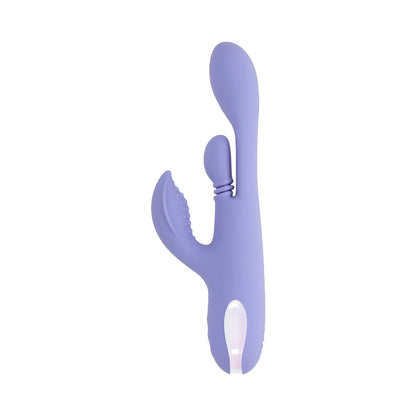 PLAYBOY - NUBBIN RUBBIN RECHARGEABLE DUAL STIMULATOR VIBE SILICONE PURPLE