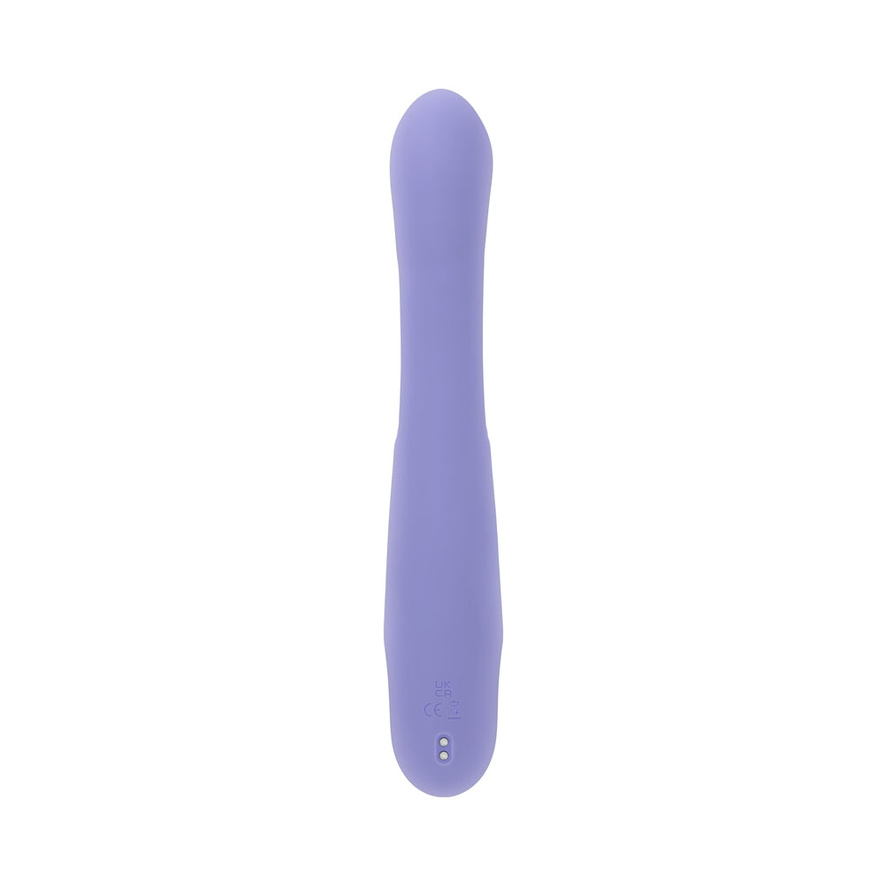 PLAYBOY - NUBBIN RUBBIN RECHARGEABLE DUAL STIMULATOR VIBE SILICONE PURPLE