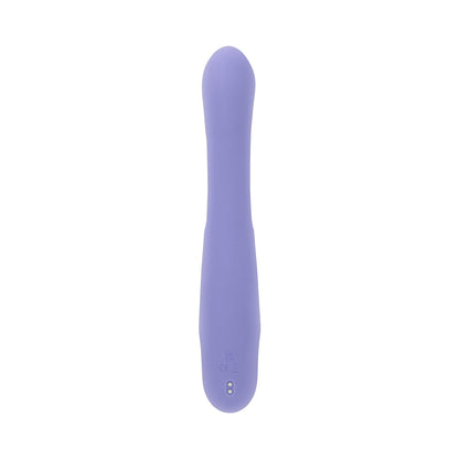 PLAYBOY - NUBBIN RUBBIN RECHARGEABLE DUAL STIMULATOR VIBE SILICONE PURPLE