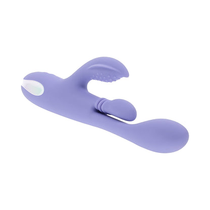 PLAYBOY - NUBBIN RUBBIN RECHARGEABLE DUAL STIMULATOR VIBE SILICONE PURPLE