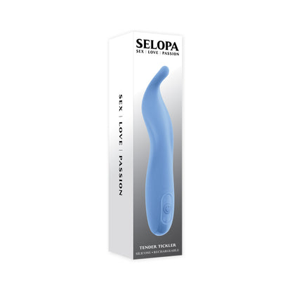 SELOPA - TENDER TICKLER RECHARGEABLE VIBRATOR SILICONE BLUE