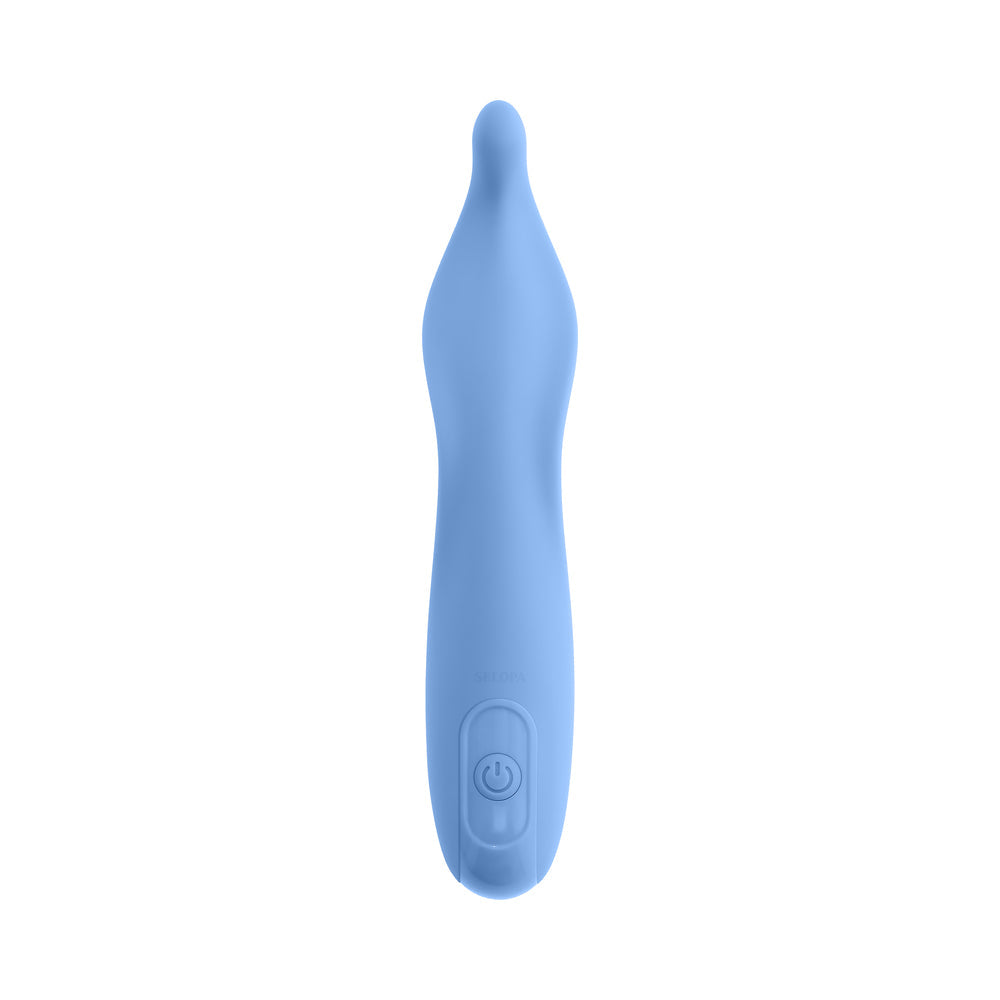 SELOPA - VIBRADOR RECARGABLE DE SILICONA AZUL TENDER TICKLER