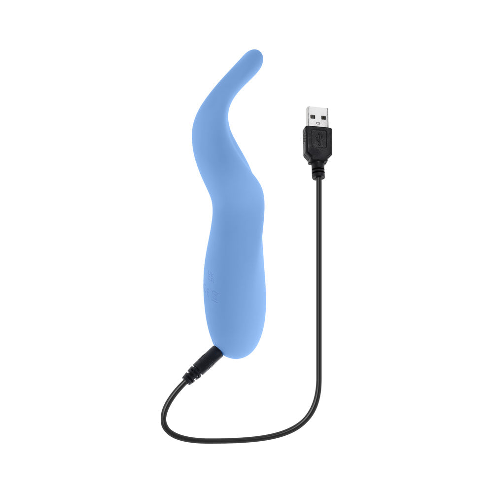 SELOPA - VIBRADOR RECARGABLE DE SILICONA AZUL TENDER TICKLER