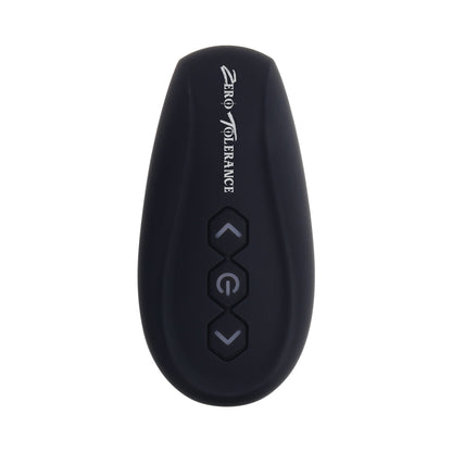 ZERO TOLERANCE MR PROSTATE TWIRLING PROSTATE VIBE WITH REMOTE SILICONE BLACK