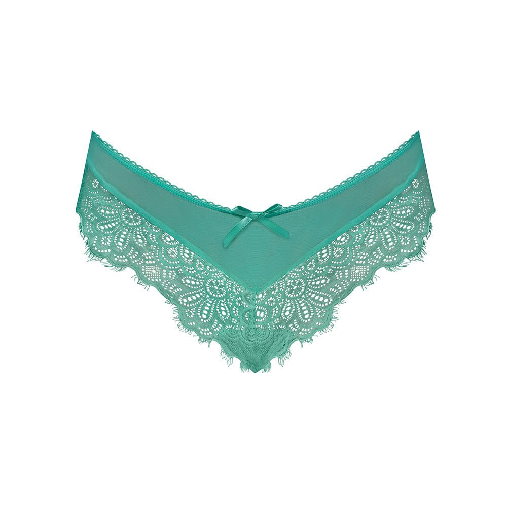 MAGIC SILK CARIBBEAN CRUSH LOW RISE CHEEKY PANTY AQUA GLOW L/XL