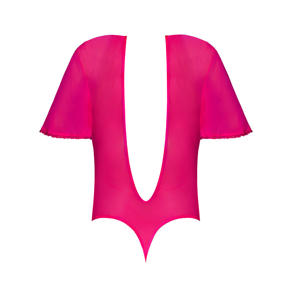 MAGIC SILK - OSITO ROSA KINK CON MANGAS DE MARIPOSA ROSA GLOW TALLA QUEEN