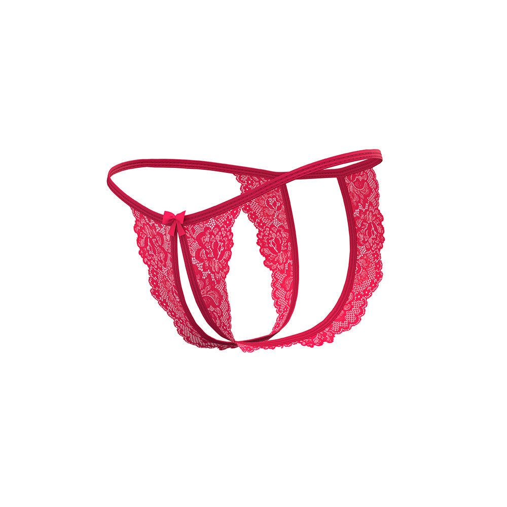 MAGIC SILK GET IT GIRL CROTCHLESS MICRO TANGA DIVA PINK QUEEN SIZE