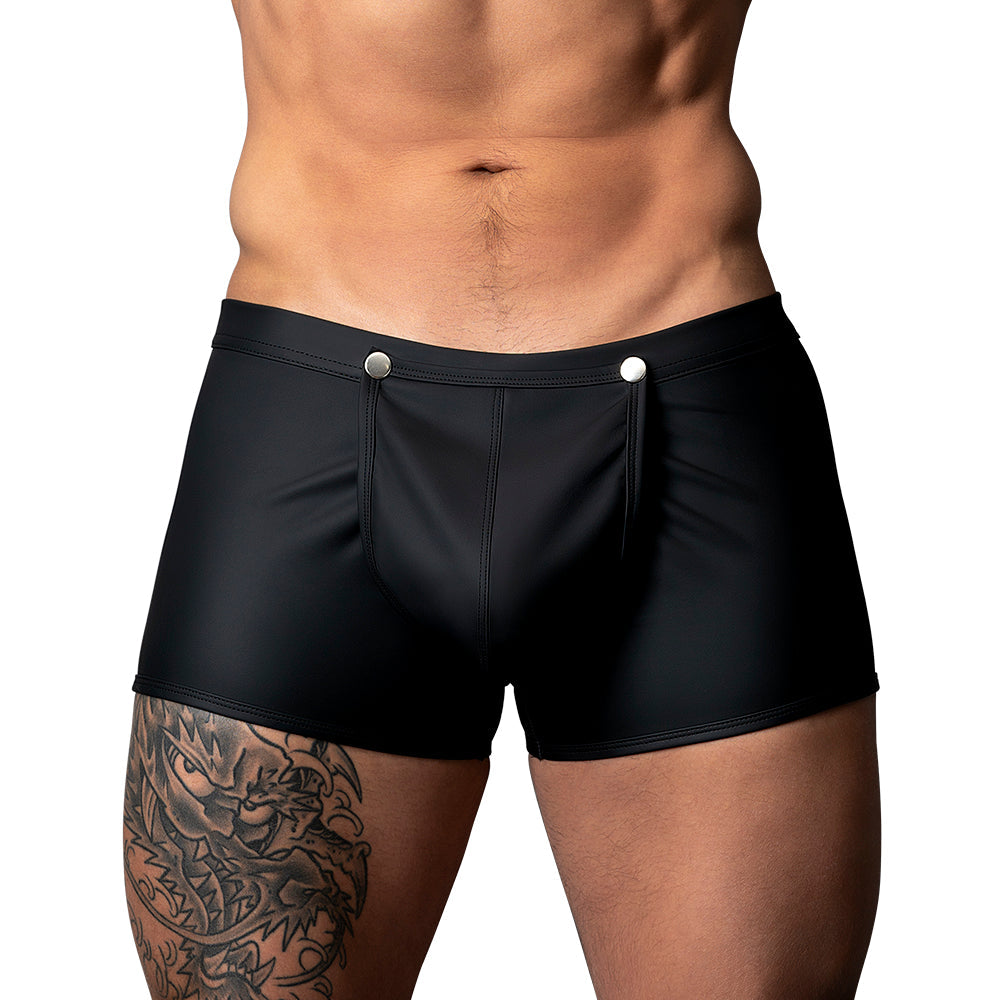 MALE POWER OH SNAP! SNAP OFF SHORT BLACK XL