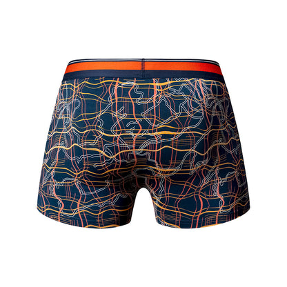 MALE POWER SOO CUMFY BOXER BRIEF NAVY/ORANGE S