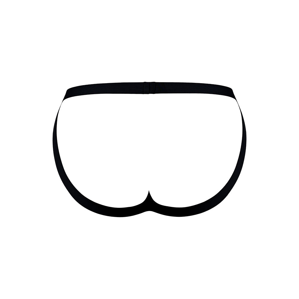 MALE POWER HOT MESH JOCK BLACK/RED S/M