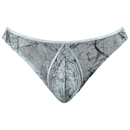 MALE POWER MARBLE MESH MINI MOONSHINE SILVER BLUE L/XL