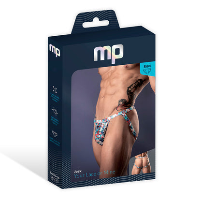 MALE POWER YOUR LACE OR MINE JOCK GEOMETRIC S/M