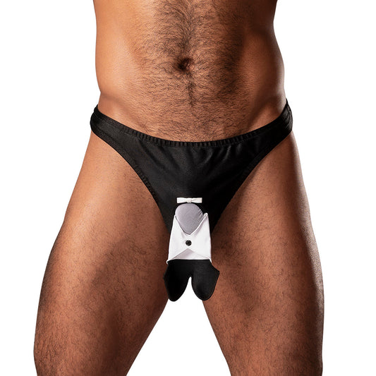 MALE POWER - NOVELTY DAPPER DICK BLACK O/S