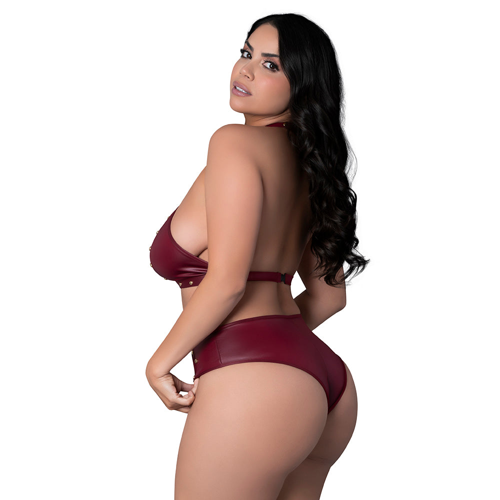 LUST FETISH - JUNO BURGUNDY QUEEN SIZE