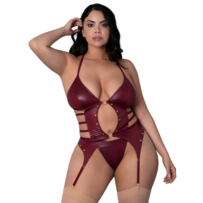 LUST FETISH KIRA BURGUNDY QUEEN SIZE
