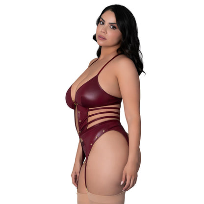 LUST FETISH KIRA BURGUNDY QUEEN SIZE