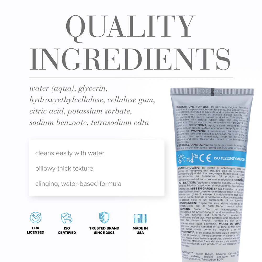 SYSTEM JO - JO H2O LUBRICANTE A BASE DE AGUA EN GEL 4 OZ.