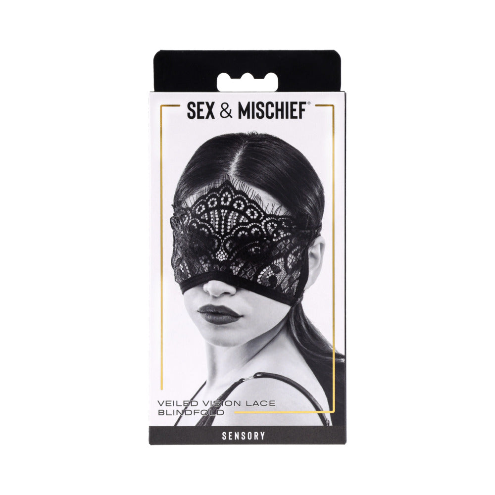 SPORTSHEETS SEX & MISCHIEF VEILED VISION LACE BLINDFOLD