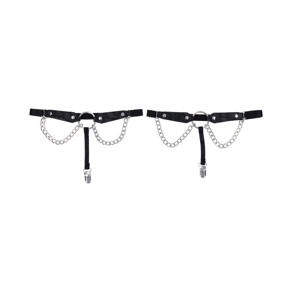 SPORTSHEETS - SEX & MISCHIEF CHAIN LACE GARTERS