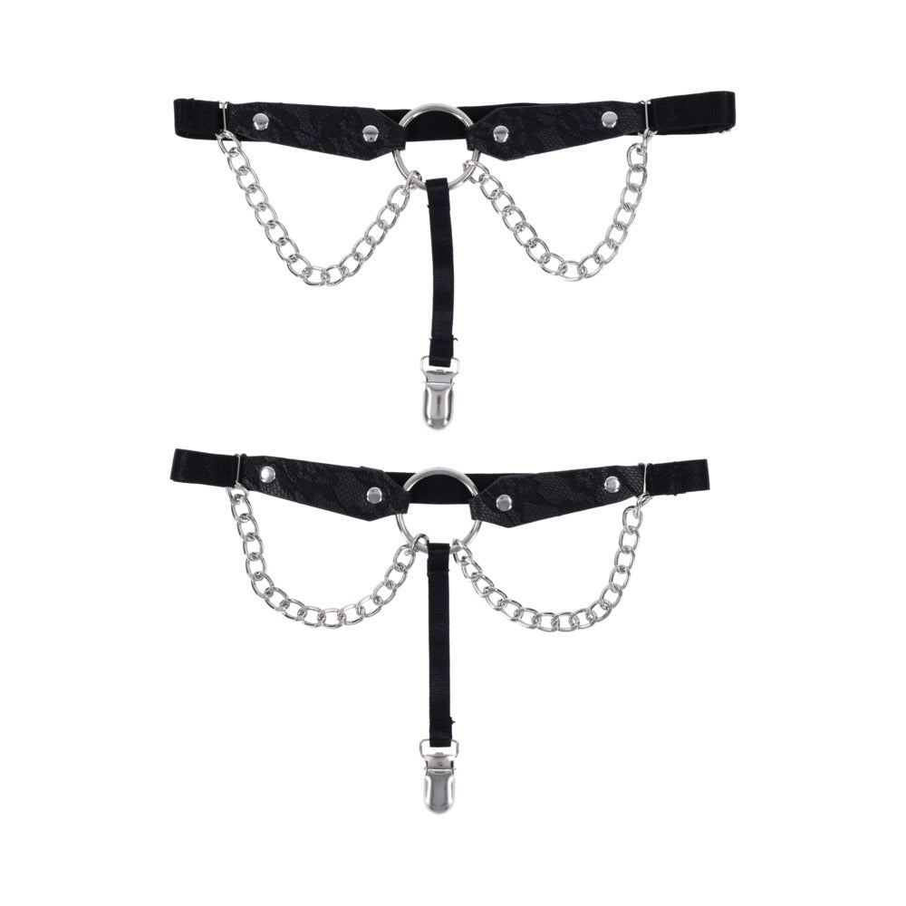 SPORTSHEETS - SEX & MISCHIEF CHAIN LACE GARTERS