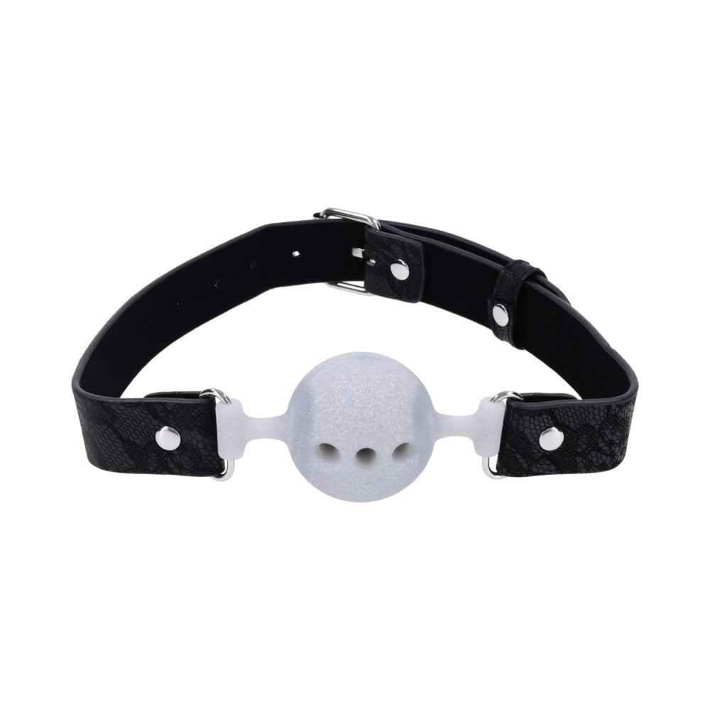 SPORTSHEETS SEX & MISCHIEF LACE SILICONE BREATHABLE BALL GAG
