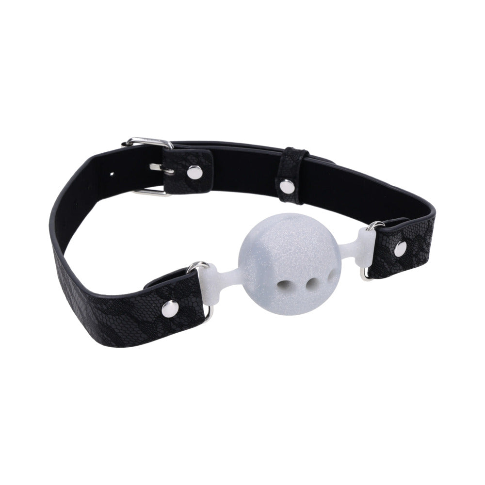 SPORTSHEETS SEX & MISCHIEF LACE SILICONE BREATHABLE BALL GAG