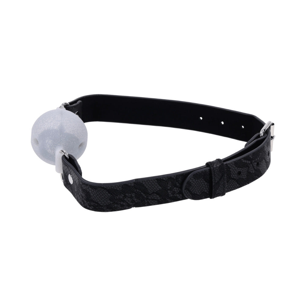 SPORTSHEETS SEX & MISCHIEF LACE SILICONE BREATHABLE BALL GAG